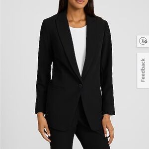 Express Studio Stretch Twill Boyfriend Blazer